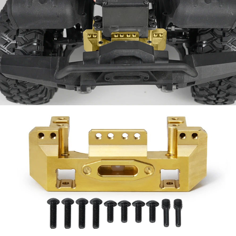 YEAHRUN Metal Front Bumper Servo Mount for TRX4 1/10 RC Crawler Car Upgrade Parts