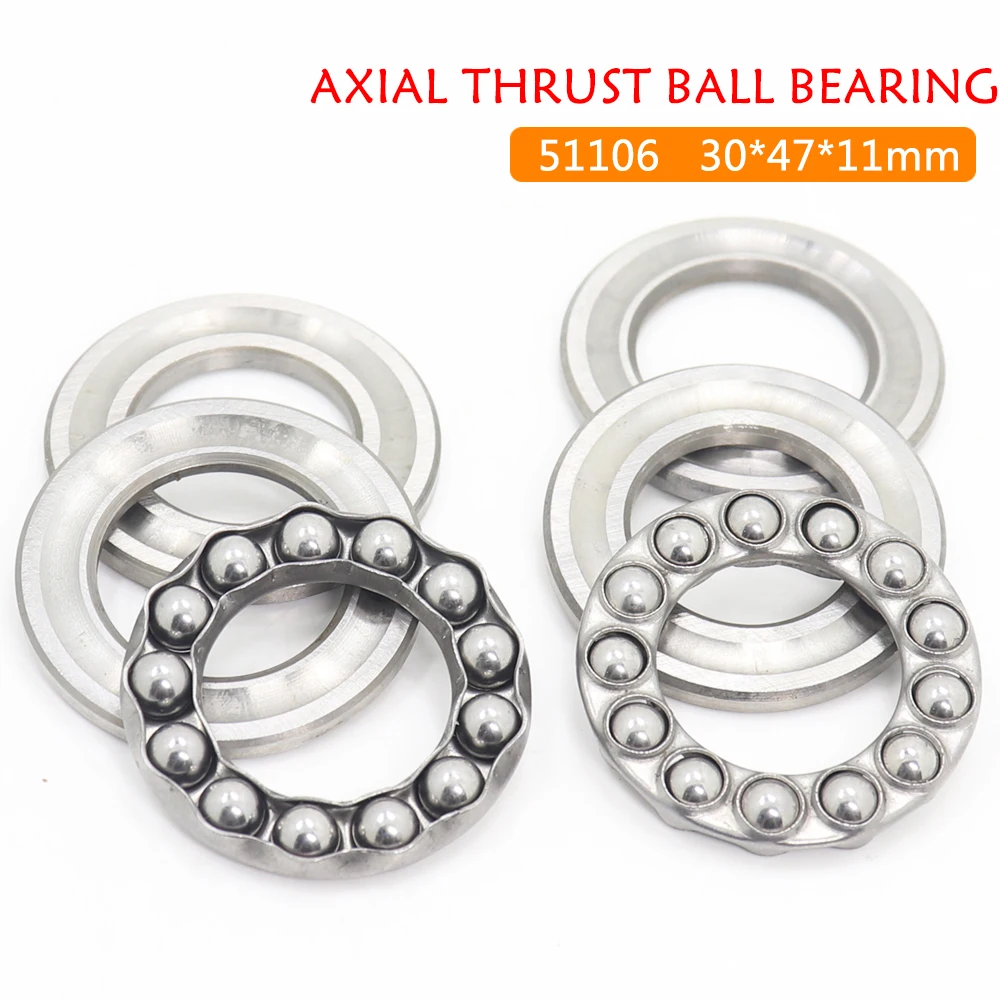 

51106 Thrust Bearing 30*47*11 mm ( 2 PCS ) Axial 51106 Ball Bearings 8106