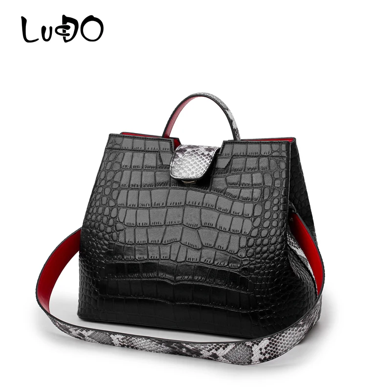 Brand Crocodile pattern Leather luxury Handbags Designer High Quality alligator large capacity Lady Totes Shoulder Crossbody Bag