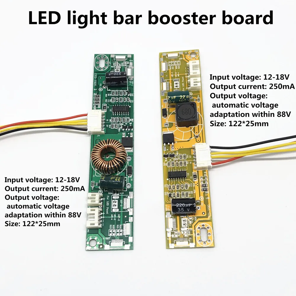 19 21.5 22 23.6 24 26 27inch LED booster board LCD constant current board 250ma 350ma 80V automatically adapt to the voltage