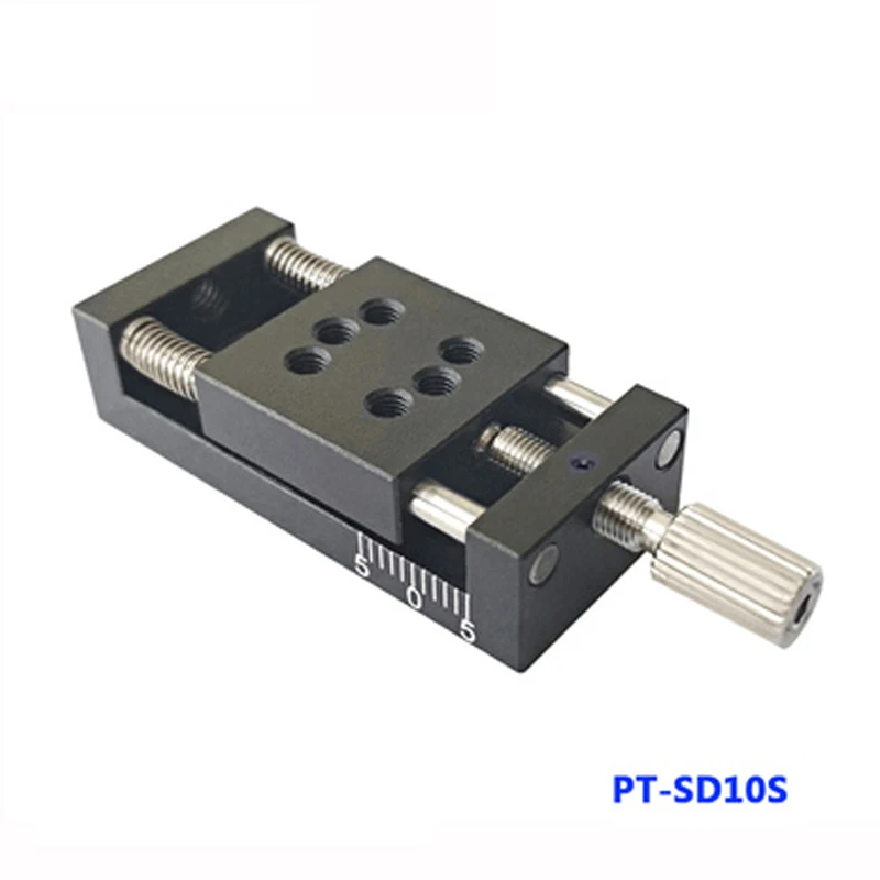 Stroke 10 / 35 / 65 / 95mm manual translation table x single axis displacement table / one-dimensional displacement table slide