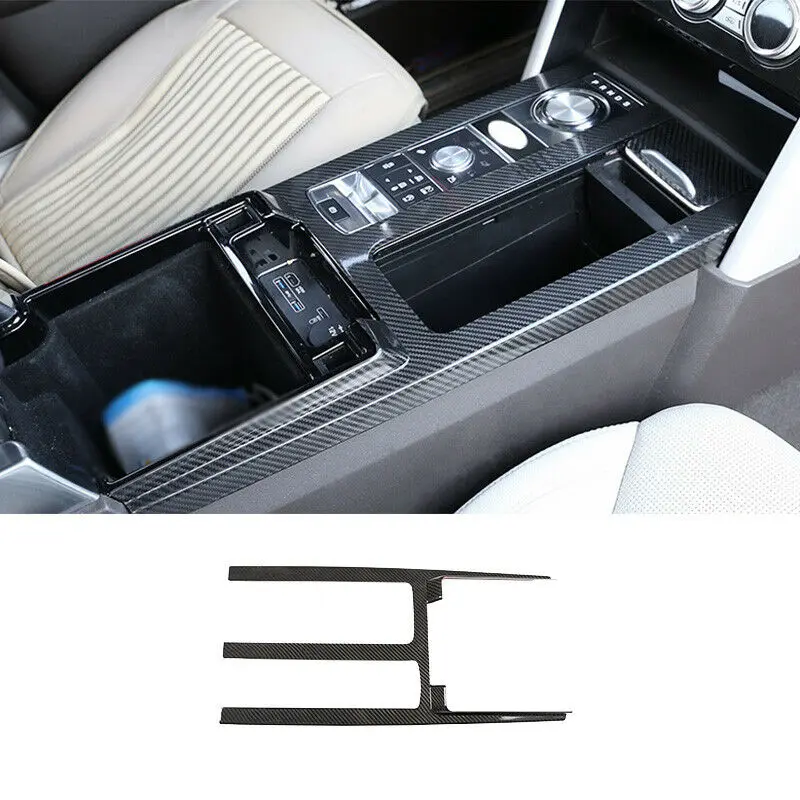 

Fit For Land Rover Discovery 5 2017-2020 Real Dry Carbon Fiber Interior Gear Panel Protection Cover Trim Car Accessories