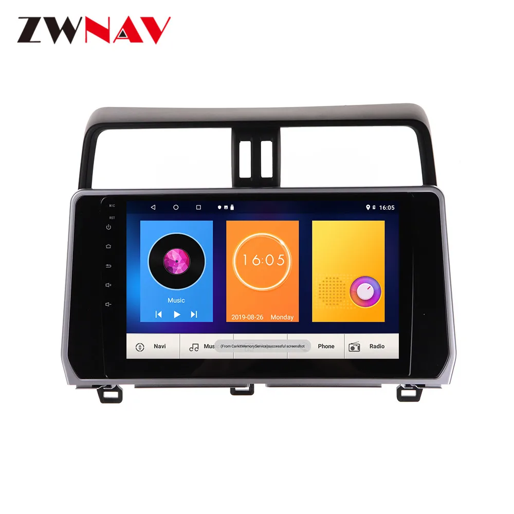 PX6 4+128G Android 10 Car Multimedia player For Toyota Prado 2018-2019 car radio stereo GPS navi head unit touch screen free map