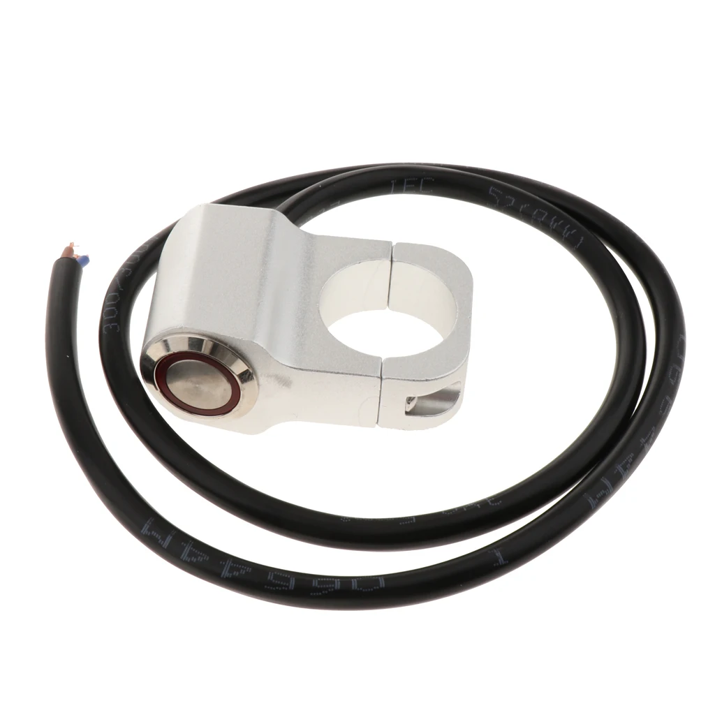 12 فولت دراجة نارية ATV 1 بوصة المقود العلوي الضباب بقعة ضوء على إيقاف التبديل مقاوم للماء 25 مللي متر-كروم