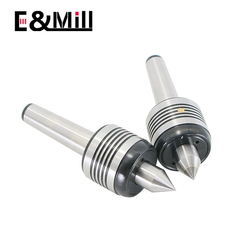 Imagen 2 del producto Centro giratorio de torno CNC Morse MT2 MT3 MT4 MT5, centro vivo de cabeza de doble cono estándar para centro de torneado Morse, centro superior doble