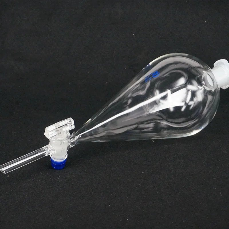 1000ml 24/29 Joint Chemistry Laborotary Glass Pear Shaped Separatory Funnel with  Stopcock