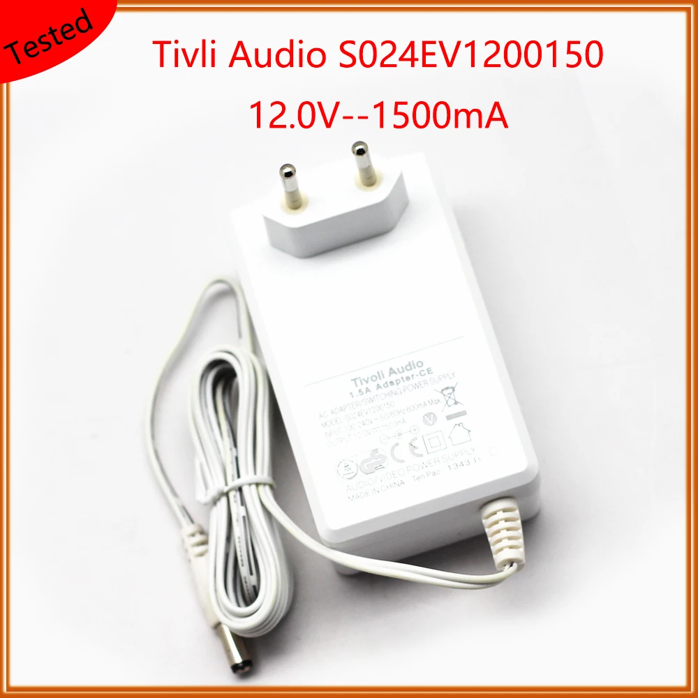 

DC AC Adapters Tivli Audio S024EV1200150 12.0V 1500mA Supply Charger Power Supply Charger Switching Adapter Power Supply