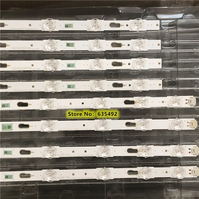 5 مجموعة = 40 قطعة LED قطاع V6DU-430DCA-R2 V6DU-430DCB-R2 BN96-41221A 41220A UE43KU6099 UE43KU7000 UN43KU6000 UN43KU6270 CY-GK043HGAV2