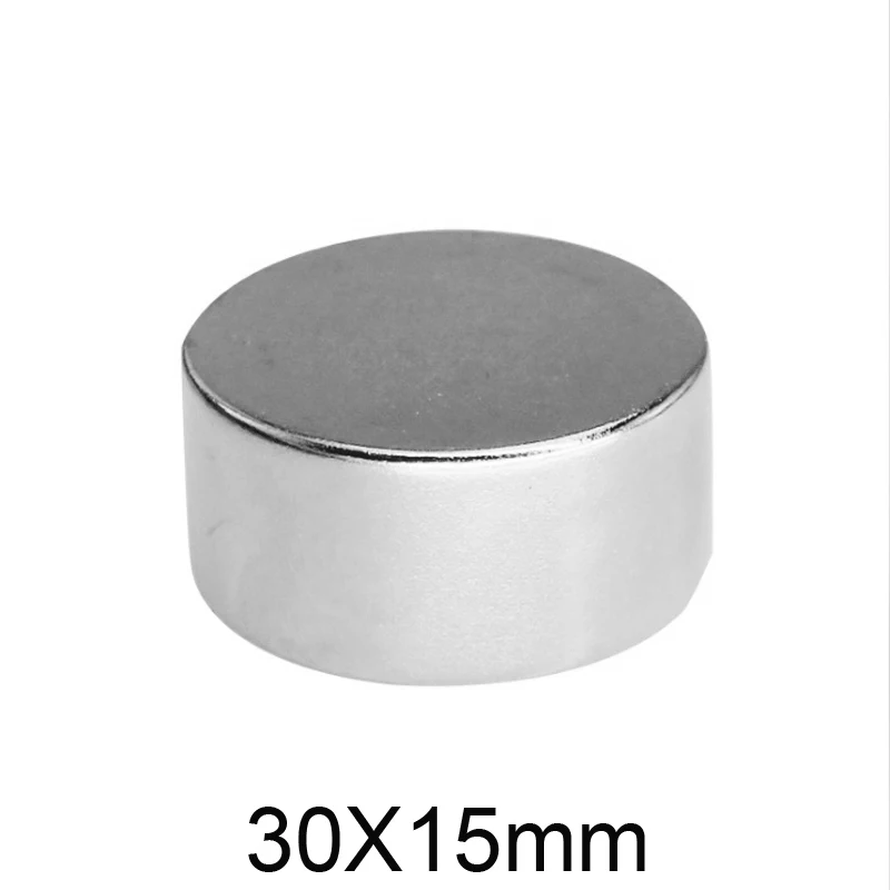 1/2/3/5PCS 30x15 mm Neodymium Strong Magnets 30mmx15mm Permanent Round Magnet Disc 30x15mm Powerful Magnetic 30*15 mm