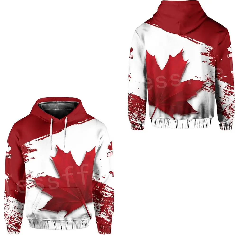 

Tessffel Country Flag Canada Symbol Maple leaf Colorful Pullover Men/Women Tracksuit zipper Jacket 3Dprint Streetwear Hoodies D6