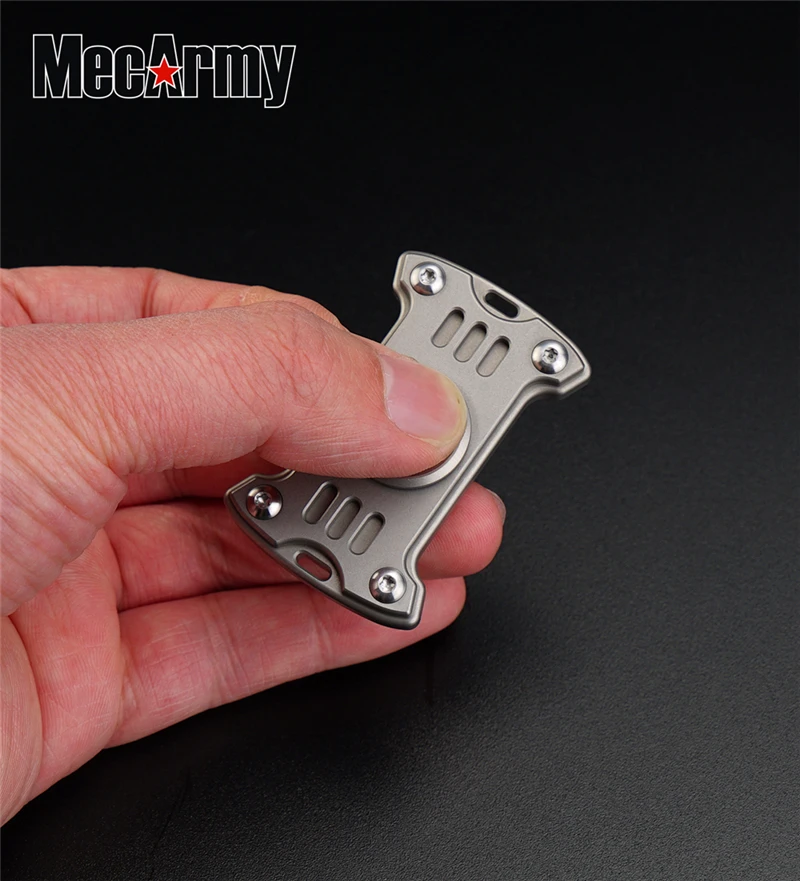 MecArmy GP1 Titanium Fidget Spinner Stainless steel hybrid bearings Fingertip gyroscope Used to reduce anxiety   and stress