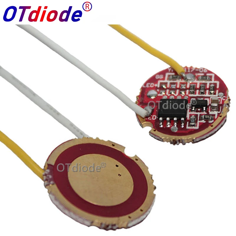 1-10pcs XLM led xml2 XPL XPL2 led T6 U2 driver 17mm  2.7-4.2V 2-2.2A 5-ModeLED Driver for XLM LED Emitter