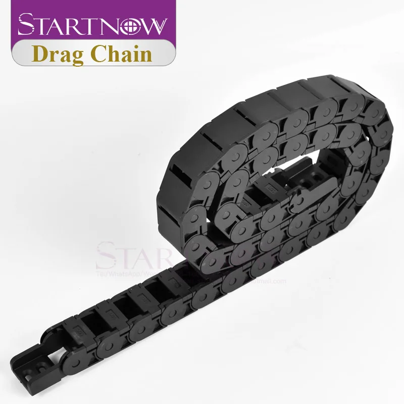 Startnow Semi-Enclosed Plastic Cable Drag Chain Wire Carrier With End Connectors Towline CNC Router Milling Machine Tool Parts