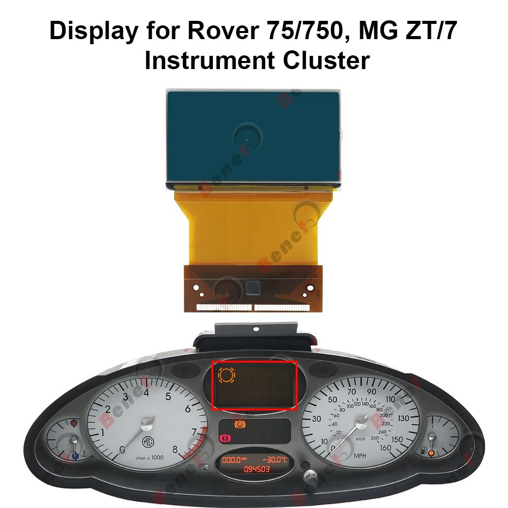 Display for Rover 75/750, MG ZT/7 Instrument Cluster