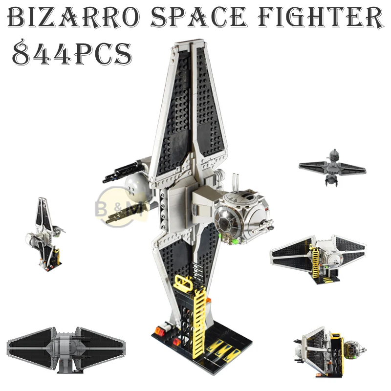 

MOC Bizarro Planet Space Fighter model buiding kit block self-locking bricks Children's toy holiday birthday gift