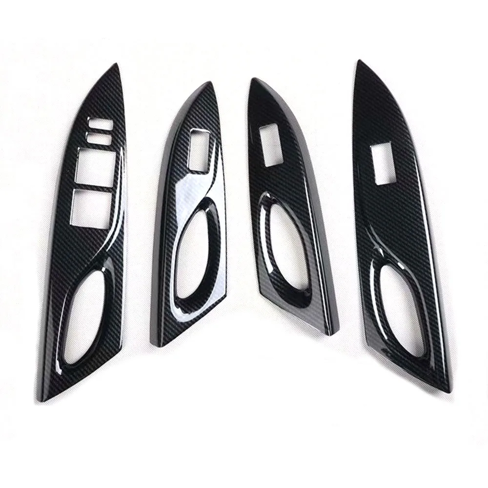 For Toyota Vios FS Yaris L 2014-2020 LHD and RHD ABS Car Window Lift Switch Panel Cover Trim Auto Styling Molding 4pcs/set