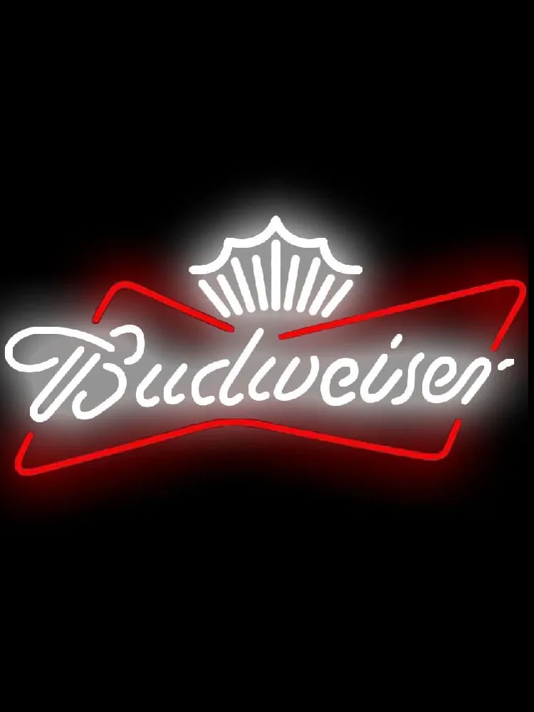 

Neon Sign Budweise vintage neon sign Beer Bar Pub Handcrafted real glass neon signs for ROOM window home custom Iconic Sign Art