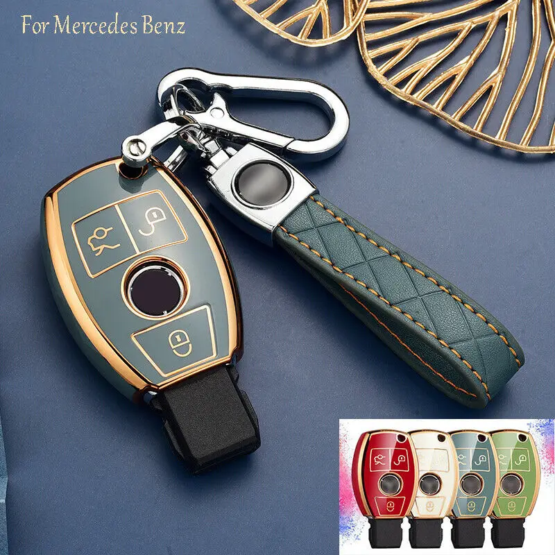 

TPU Car Remote Key Case Cover Shell For Mercedes Benz A C E S G Class GLA CLA GLK GLC W204 W463 W176 W251 W205 Protector Holder