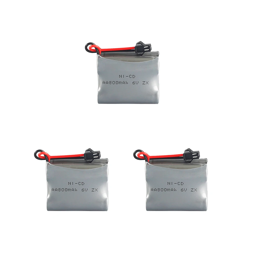 6v 800mah NI-CD 배터리 Rc 장난감 자동차 탱크 로봇 RC 보트 HT 2877 3831 부품 부서 AA 6V 충전식 배터리 팩