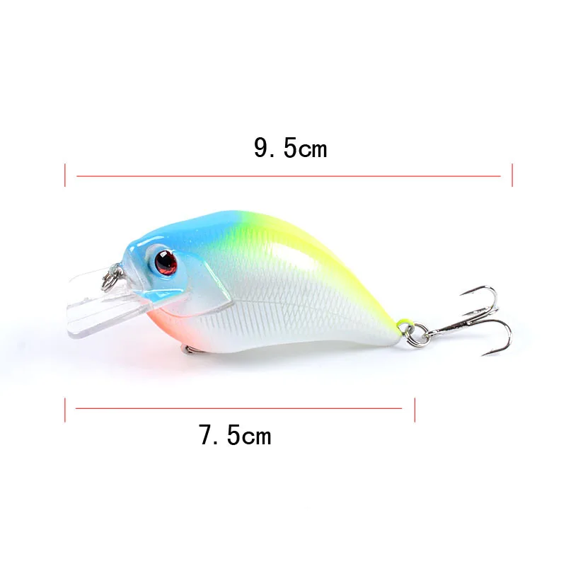 East Rain Painted Suspension Bait Freshwater Saltwater Fishing Lure 7.5cm 15.2g 3pcs SP Crank Artificial Hard Bait Free Shipping