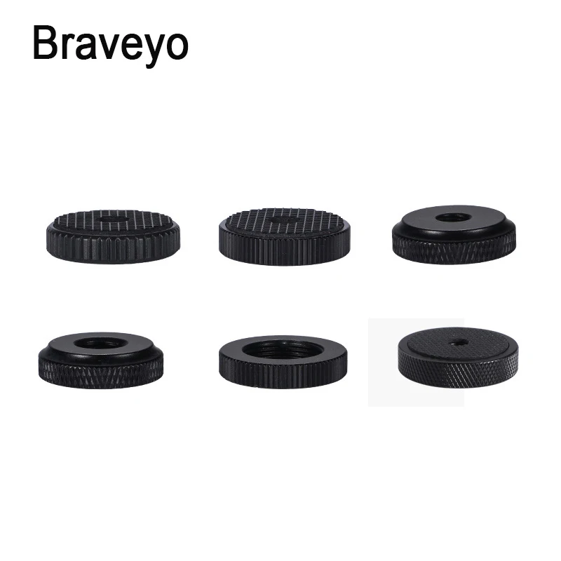 Camera Screw 1/4 3/8 5/8 Screw Nut Hot Shoe Seat Lock Knob Flash Stand Tripod Ballhead Mount Adapter Photography Accessories