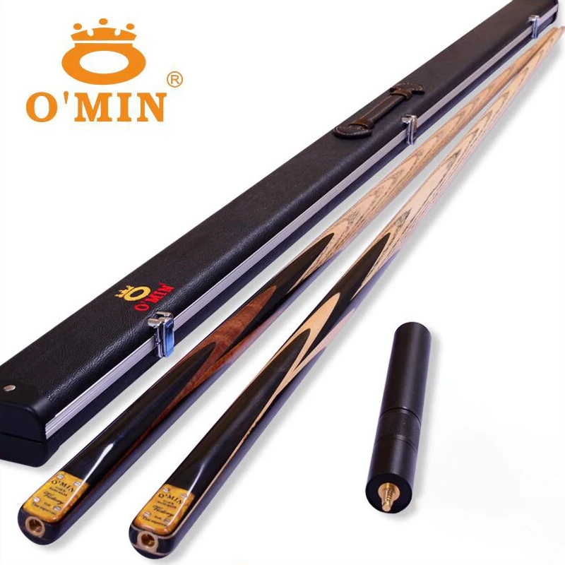 

Omin Taco Victory Series 3/4 Snooker Cue 9.8mm Tip Ash Wood Shaft Brass Joint Solid Wood Butt With Extension Billiards Stick Cue