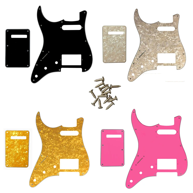 

Guitar Parts - For Left Handed USA/Mexico Fd Strat 72' 11 Screw Hole Standard PAF Humbcker Hs Guitar Pickguard & Back Plate