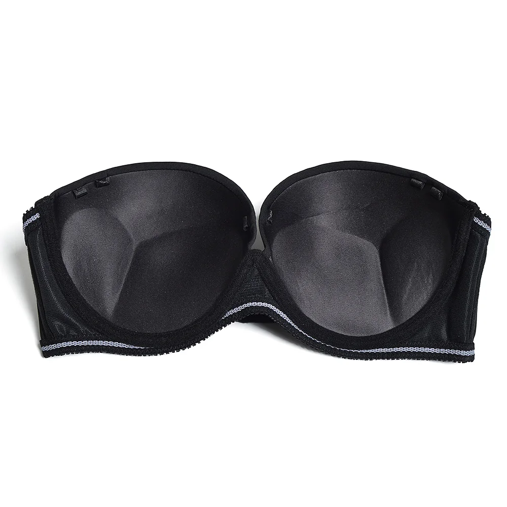 Ladies Secret Nude Black White Self Adhesive Magic Smooth Push Up Bra Halter Strapless Bras Seamless New 70 75 80 85 90 A B C D