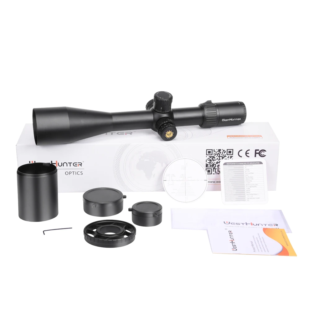 Imagem -05 - Âmbito 34 mm de Westhunter td 530x56 Sfir Ffp Tubo Primeiro Plano Focal Caça Riflescope Visão Óptica Tática com Zero Stop. 308