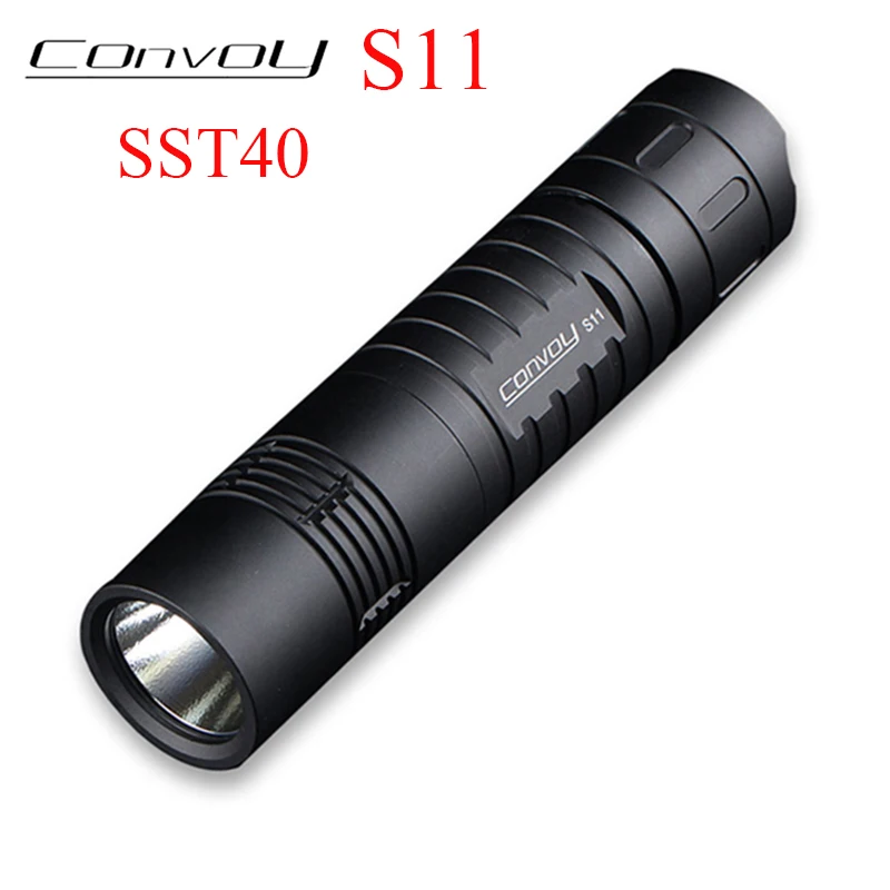 

Flashlight Convoy S11 Luminus SST40 2300lm Lanterna Led Camping Torch Fishing Lantern 26650 Flash Light Black Tactical Linterna