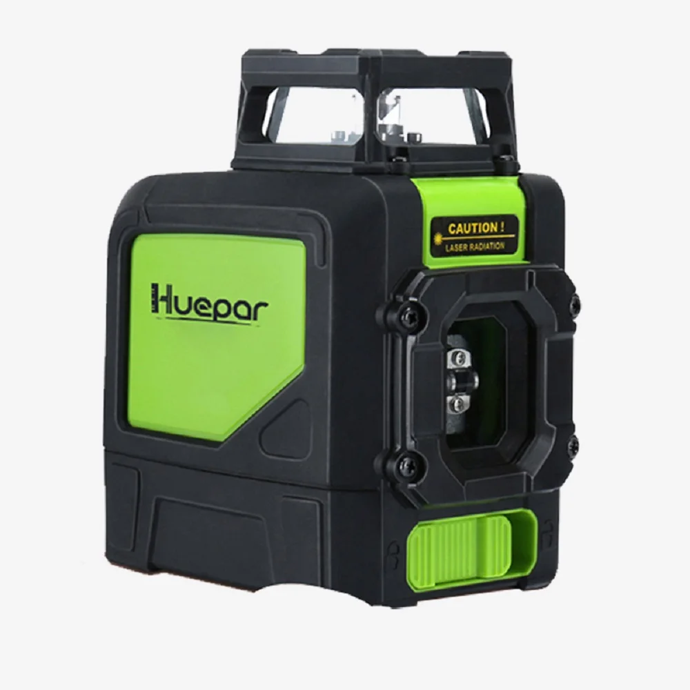 

Huepar Mini Cross 5 Lines 3D Green Beam Vertical Horizontal Self leveling Leveling Tool Laser Level