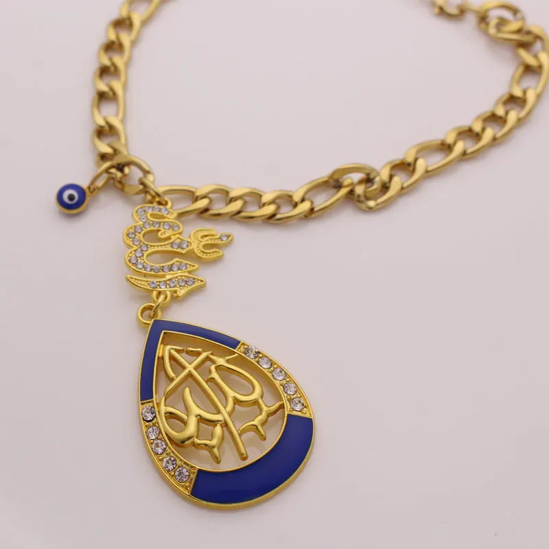 Muslim Quran Allah Car Rear View Mirror crystal Car Pendant Hanging