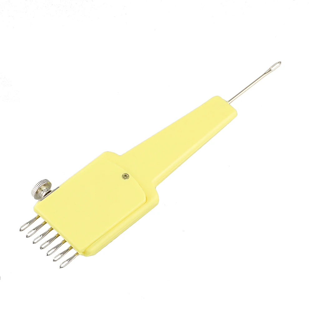 New Arrival Yellow 1x7 Adjustable Transfer Tool 4.5/9mm Silver Knitting Needle Sewing Machine For Household Sewing Tools