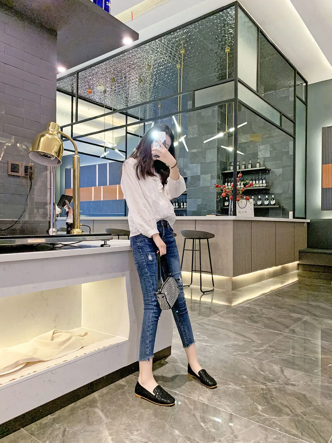 Size 35-42 Square Toe Summer Shoes for Women Embroidery Designer Shoes Soft Slipon Loafers Moccasin Leisure Women's Ballet Flats
