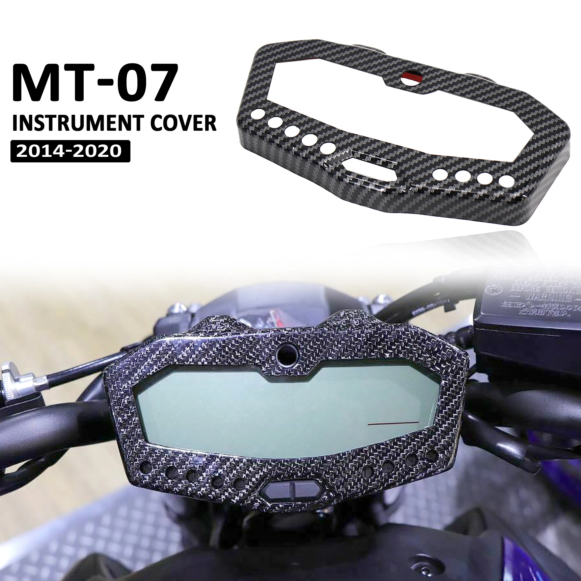 

Fiber Motorcycle Instrument Hat Speedometer Cover For Yamaha MT07 FZ07 2014-2020 2019 2018 2017 2015 FOR Tracer 700 2016-2019