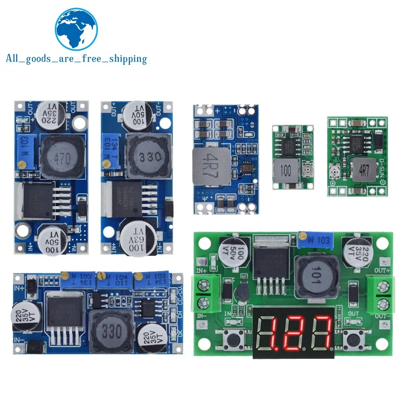 3A Adjustable DC-DC LM2596 LM2596S input 4V-35V Output 1.23V-30V dc-dc Step-down Power Supply Regulator module MP1584EN MINI360