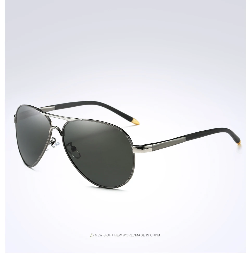 Neue Design Outdoor Sport Pilot Polarisierte Sonnenbrille Männer Frauen Anti-Glare Fahren Gläser Trendy Shades Spiegel Objektiv sonnenbrille – Detail 16