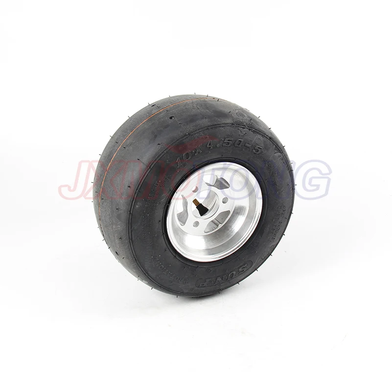 KARTING wheel tire front wheel 10x4.50-5 rear wheel 11x7.10-5 with 5 inch aluminium alloy wheel hub for GO KART ATV UTV Buggy