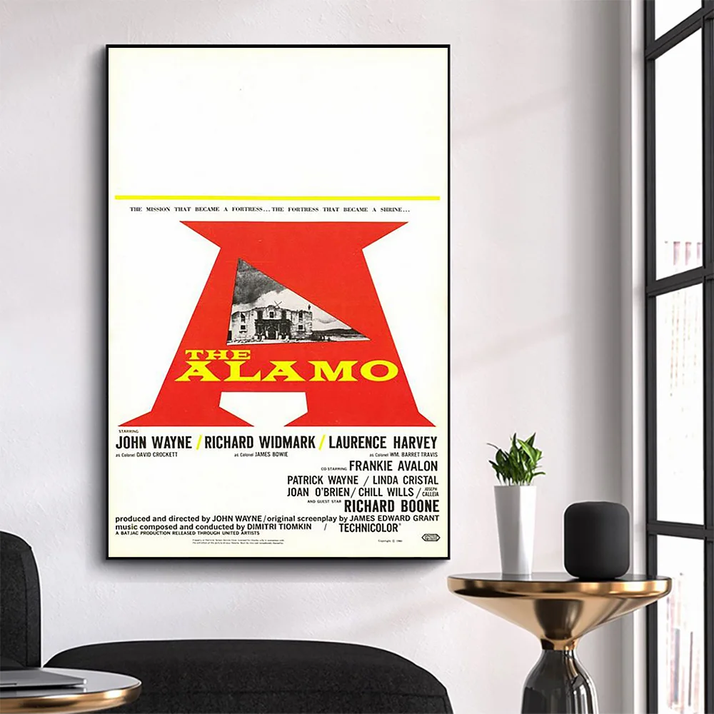 

WM3322 The Alamo Classic Movie HD Silk Fabric Poster Art Decor Indoor Painting Gift