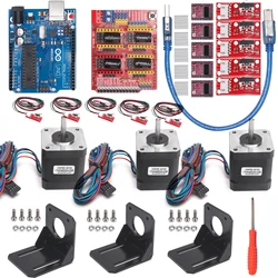 Professional 3d Printer CNC Kit +UNO R3 Board+RAMPS 1.4 Mechanical Switch Endstop+DRV8825 Motor Driver+Nema 17 motor