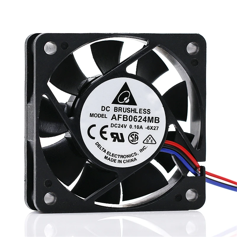 New AFB0624MB 6015 6CM 24V 0.10A drive fan 3-wire original plug