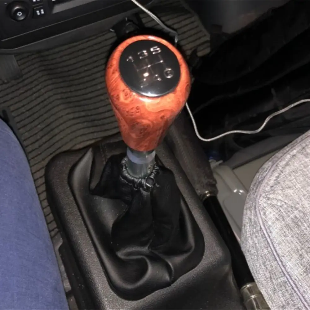 

5 Speed Car Carbon Fiber Gear Shift Knob Aluminum Lever Shifter Stick Manual Gear Head Lever Headball Fit For Honda Toyota