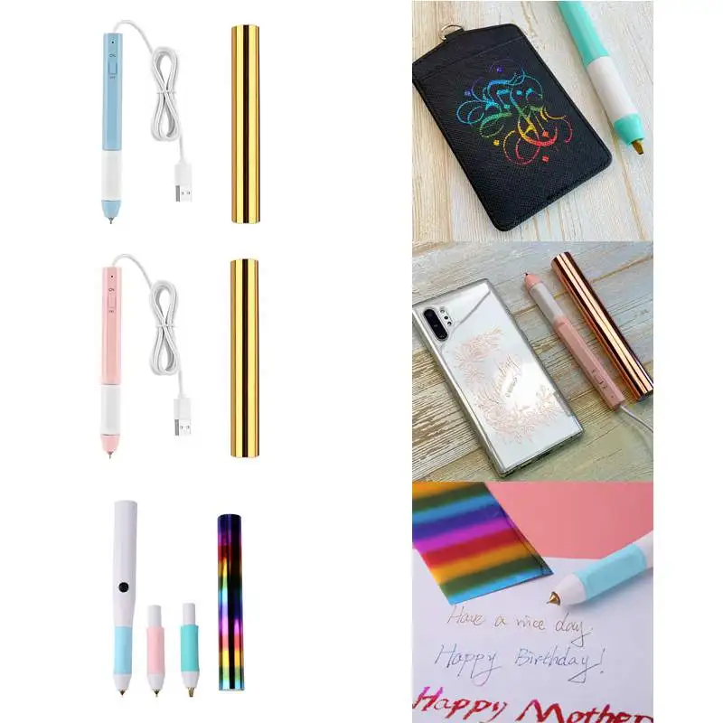 

0.8/1.5/2.5/2.5*0.35Mm Heating Foil Stamping Pen Add Shining Handwritten Sentiments Glimmering Accents To Your Project Diy Craft