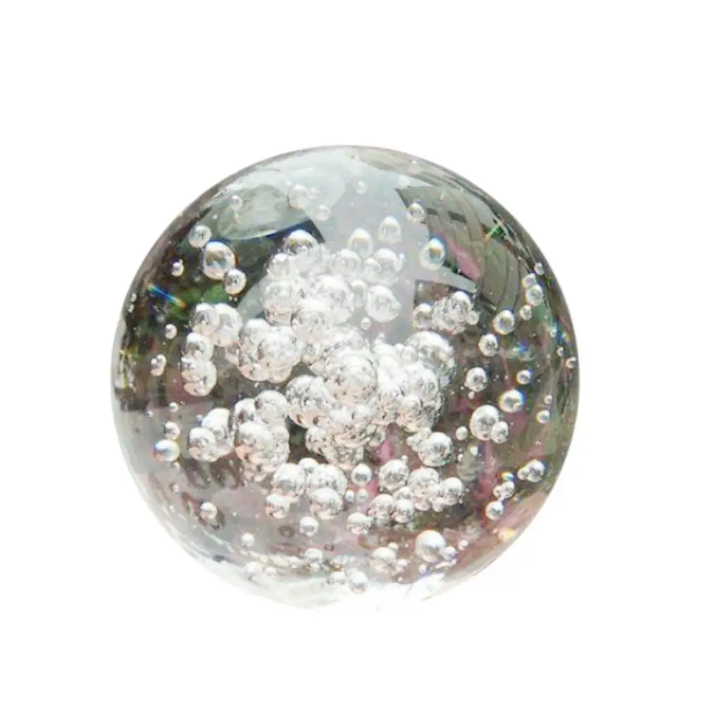 Home Transparent Glass Crystal Ball 40/80/100mm Sphere Photography Photo Shooting Props Lens Clear Round Artificial Ball Decor