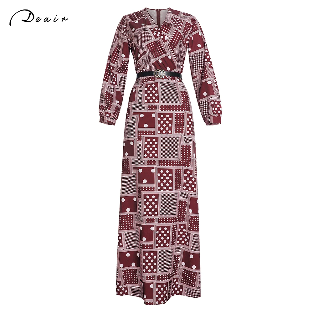 Vestidos africanos de manga larga para mujer, vestidos de gasa con estampado de noche, holgados, moda musulmana, Abaya, atuendo de Ankara para