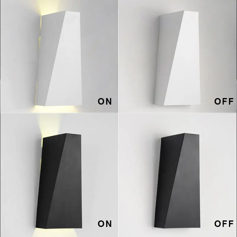 10W Mordern Led Wall Light Dual-Head Geometry Wall Lamp Sconces for Hall Bedroom corridor lamp restroom bathroom reading lamp