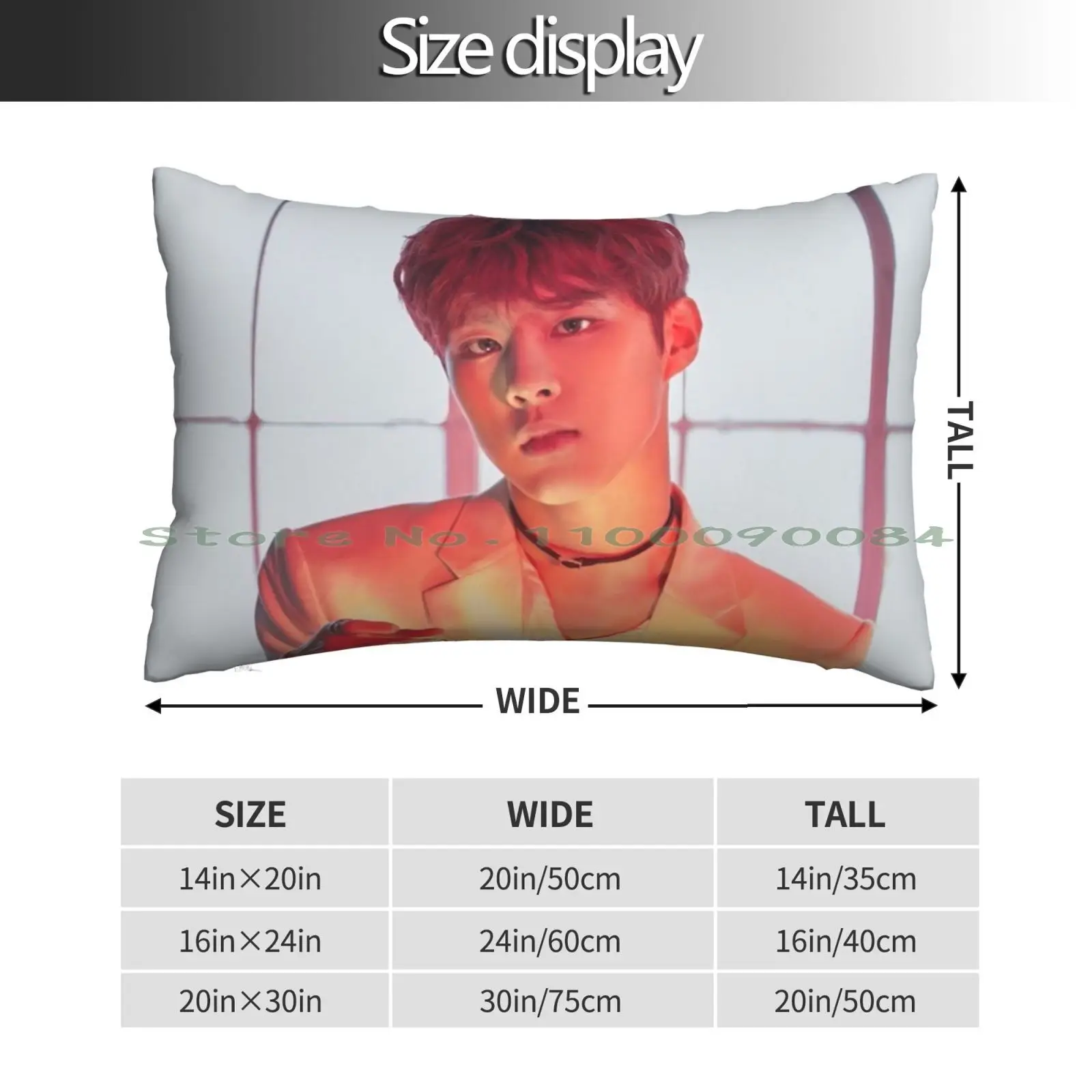 Up10tion Wooshin Pillow Case 20x30 50*75 Sofa Bedroom Dios Amor Rainbow Arcoiris Cute Sweet God Faith Love Heart Scripture