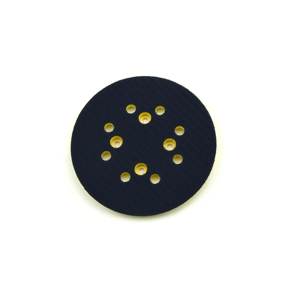 5 pollici 125mm 8 fori 3/4 chiodi tampone di supporto cuscinetti abrasivi a strappo per utensili per levigatrice ad aria levigatrice ad aria