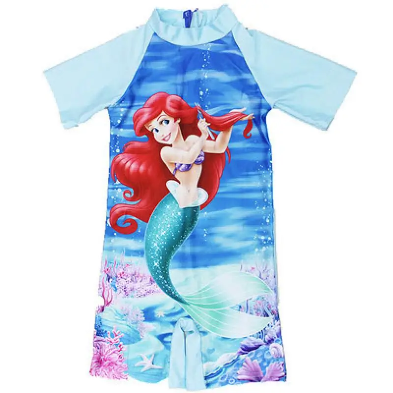 Disney Baby Girl stroje kąpielowe zestaw ubrań dla dzieci plaża strój kąpielowy Bathsuit Cartoon Frozen księżniczka elza Girls kąpielówki