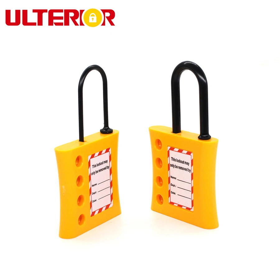 Insulated nylon lockout hasp 4 hole safety lock 3mm 6mm LOTO Multiperson management extension locks